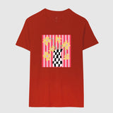 Camiseta Flores Xadrez