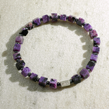 Pulseira Charoite Cubo (5mm)