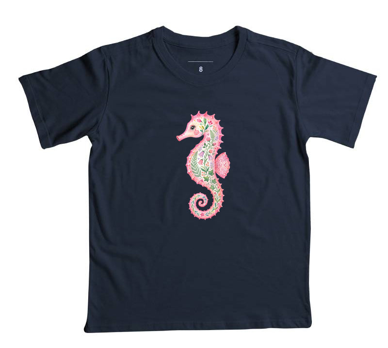 Camiseta Infantil Jardim Marinho
