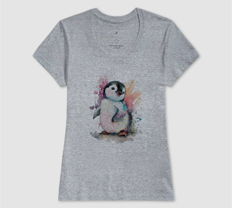Camiseta Pinguim Tropical