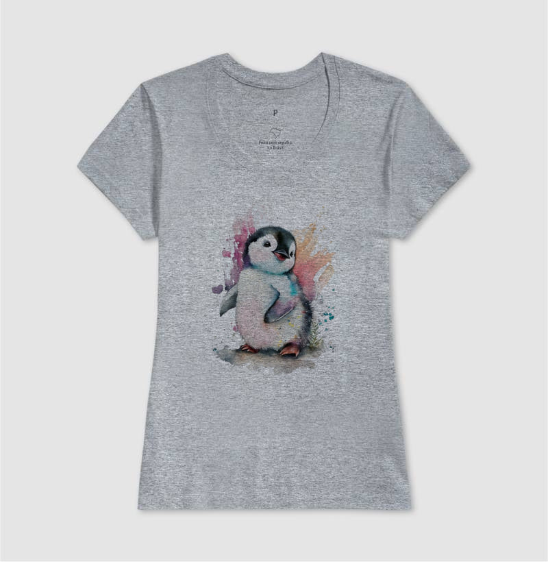 Camiseta Pinguim Tropical