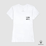 Camiseta Minimal Fishbone | Algodão Peruano |