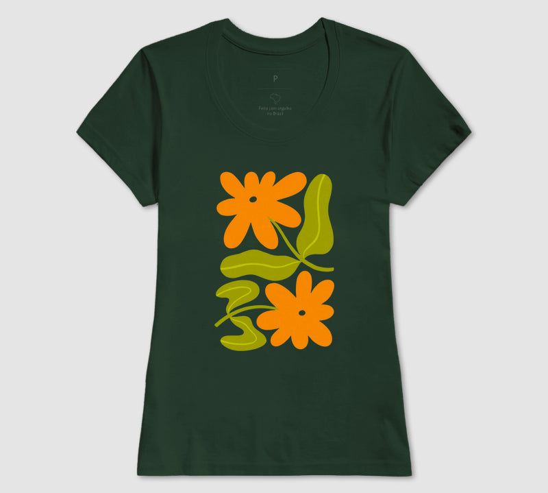 Camiseta Orange Bloom