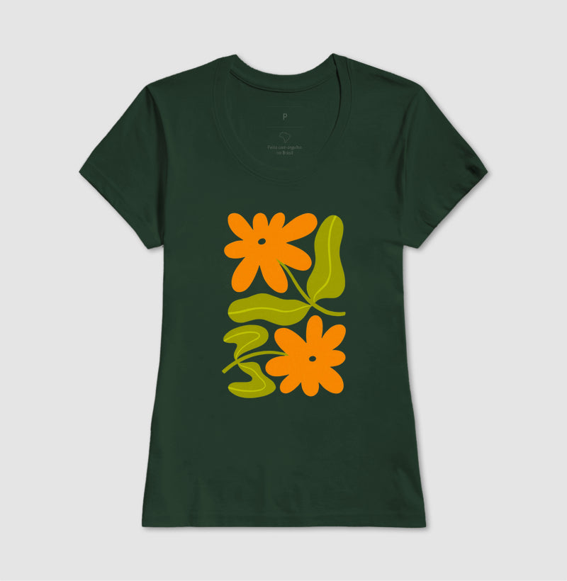 Camiseta Orange Bloom