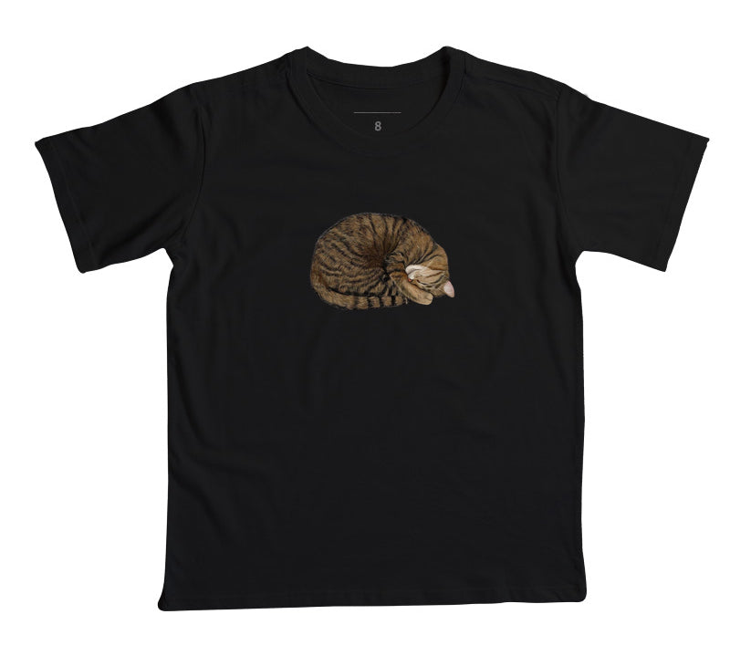 Camiseta Infantil Gato Dorminhoco