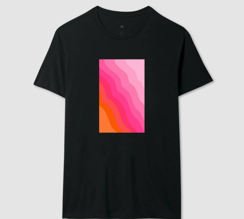 Camiseta Pink Waves