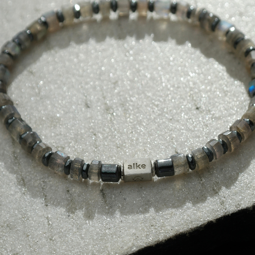 Labradorita Pulseira Masculina