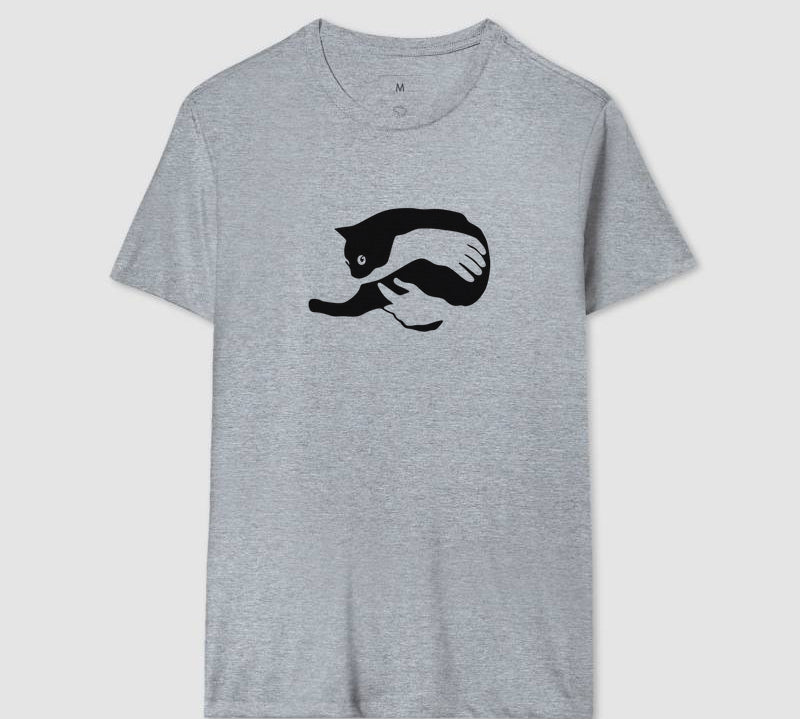 Camiseta Abraço Felino
