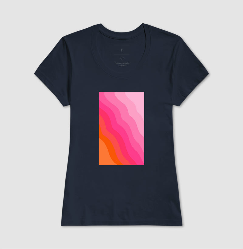 Camiseta Pink Waves