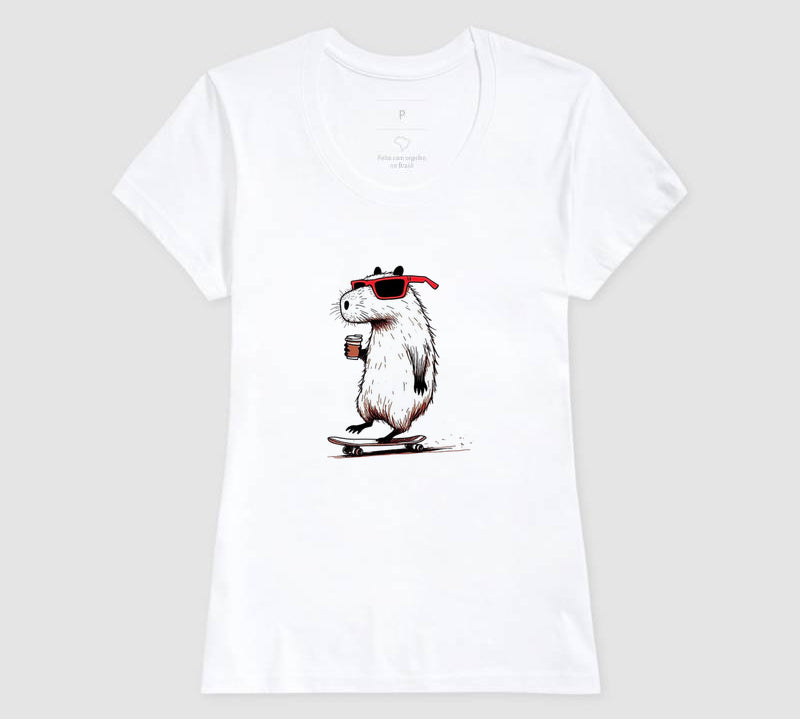 Camiseta Skate Capivara