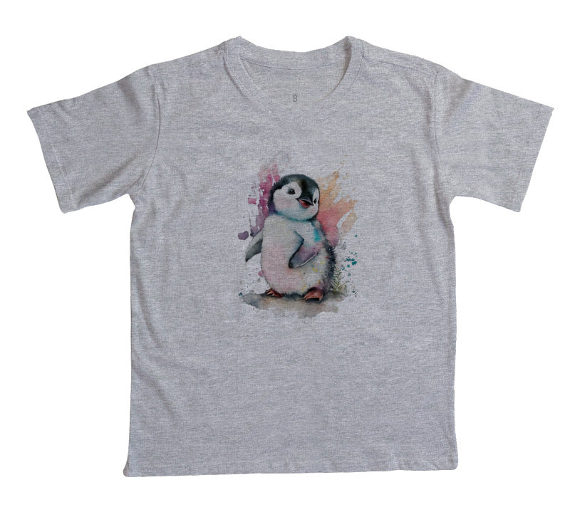 Camiseta Infantil Pinguim Tropical