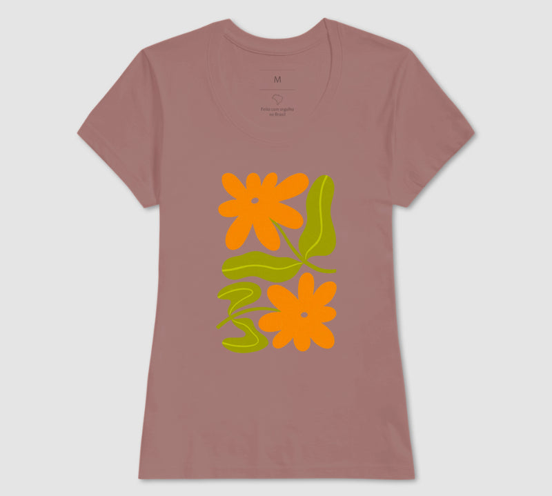 Camiseta Orange Bloom