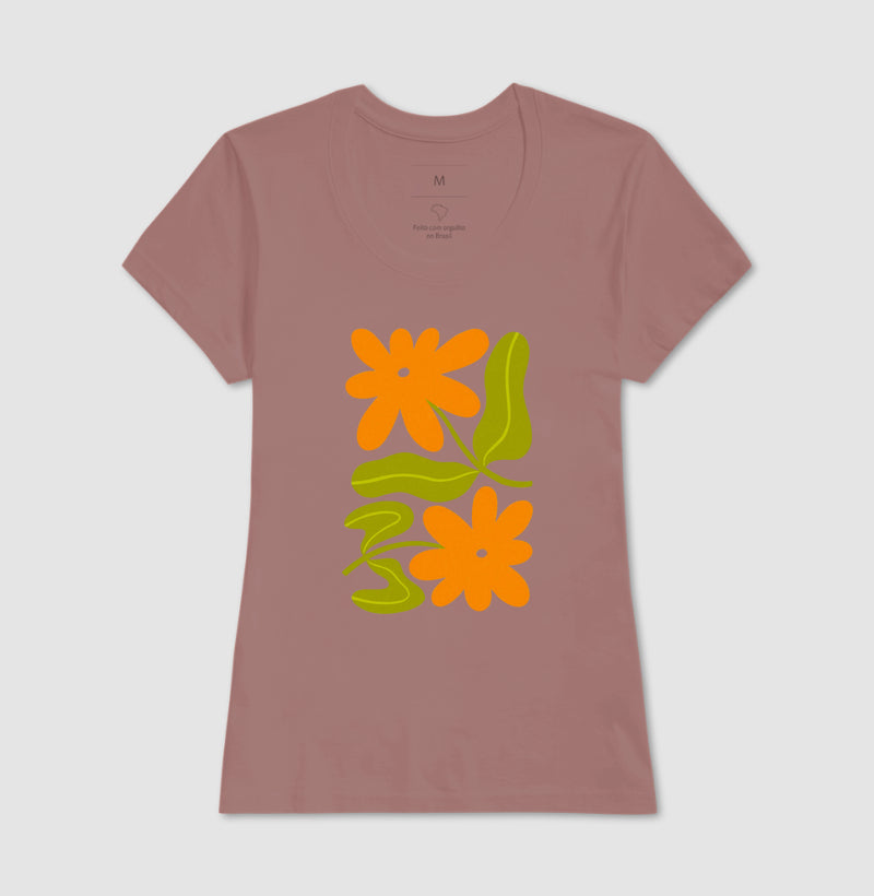 Camiseta Orange Bloom