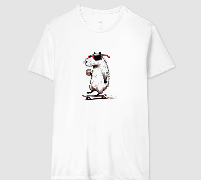 Camiseta Skate Capivara