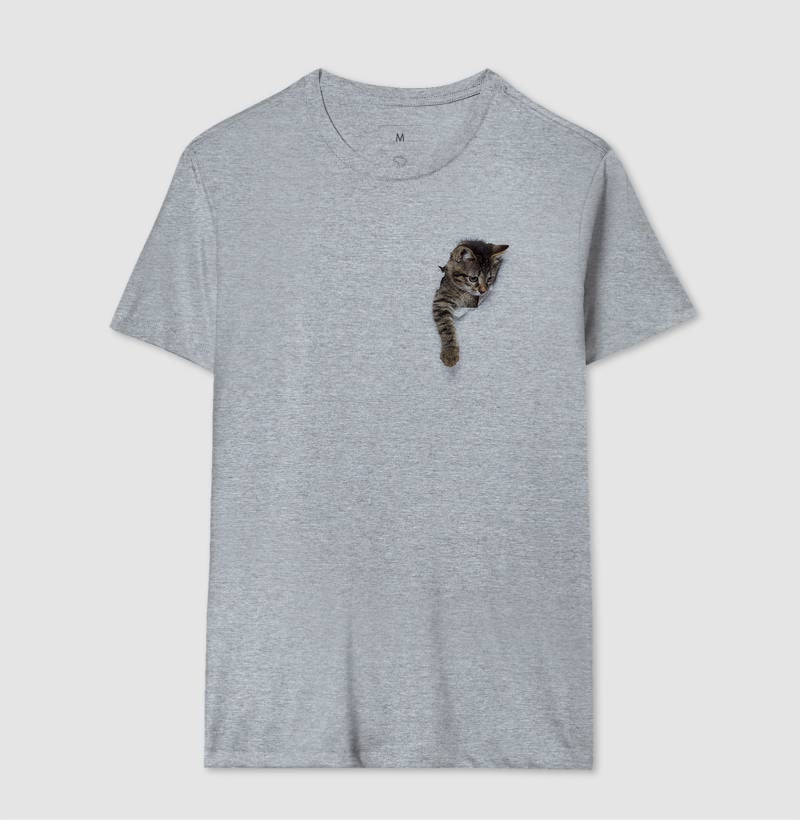 Camiseta Gato Brincando