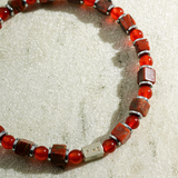 Pulseira Jaspe Vermelho e Cornalina (4.5mm)