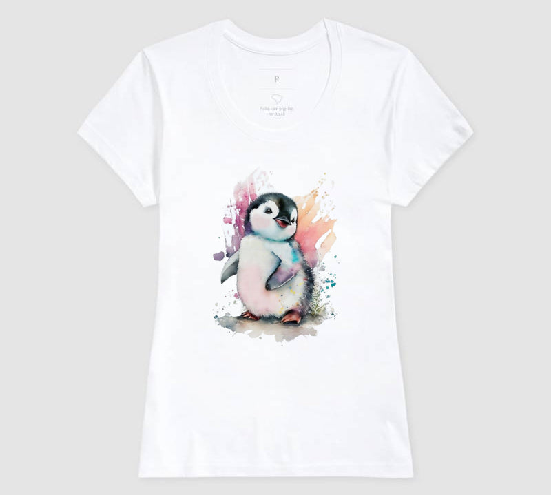 Camiseta Pinguim Tropical