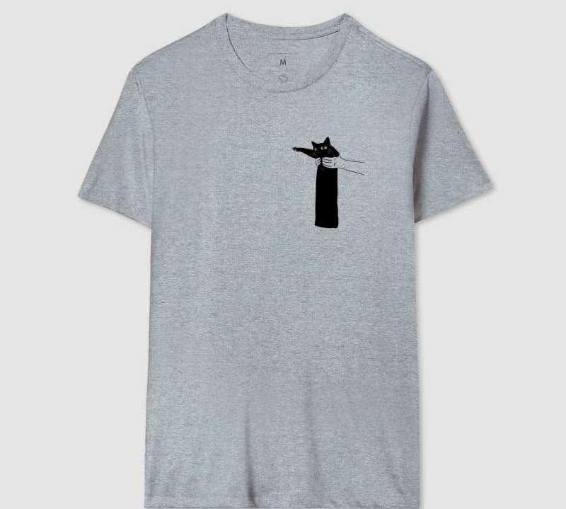 Camiseta Gatinho Pantera Negra