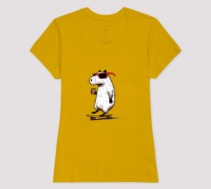 Camiseta Skate Capivara