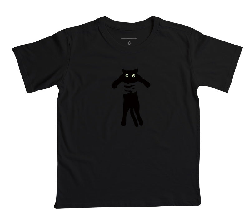 Camiseta Infantil Gato No Colo
