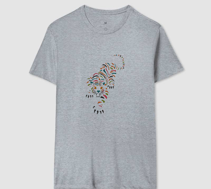 Camiseta Tigre Tropical