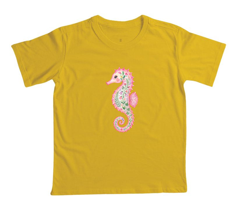 Camiseta Infantil Jardim Marinho