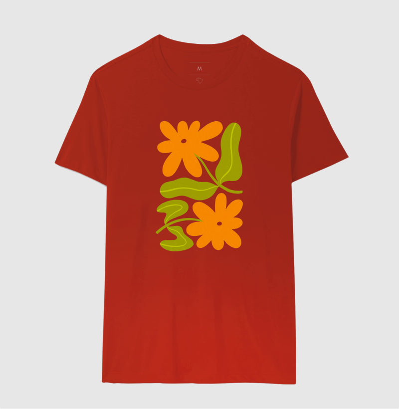 Camiseta Orange Bloom