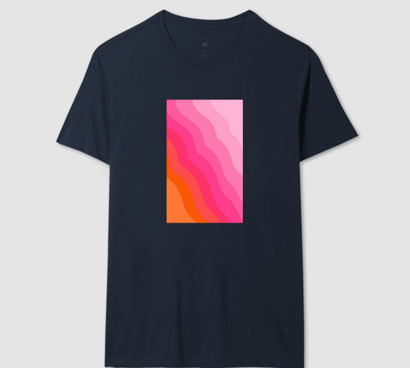 Camiseta Pink Waves