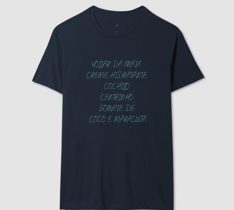 Camiseta Voltar da Praia