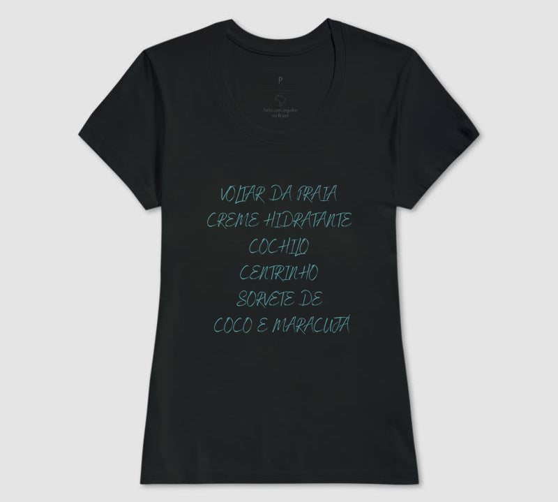 Camiseta Voltar da Praia