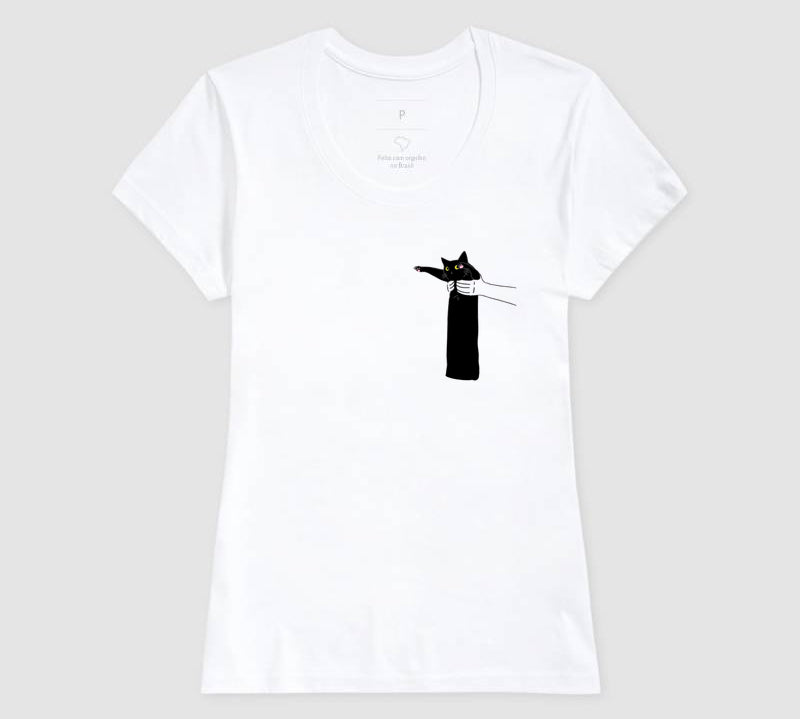 Camiseta Gatinho Pantera Negra
