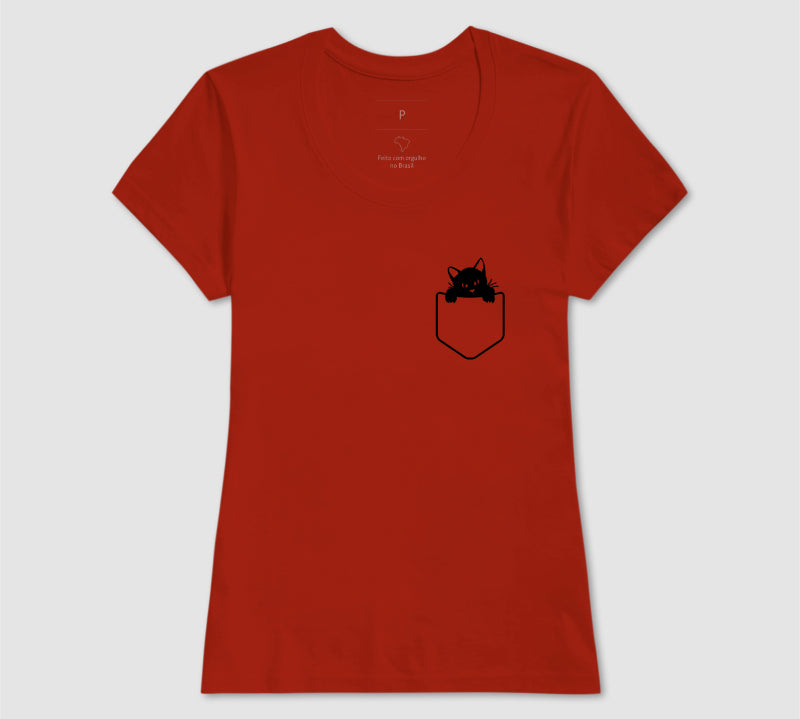 Camiseta Gato no Bolso