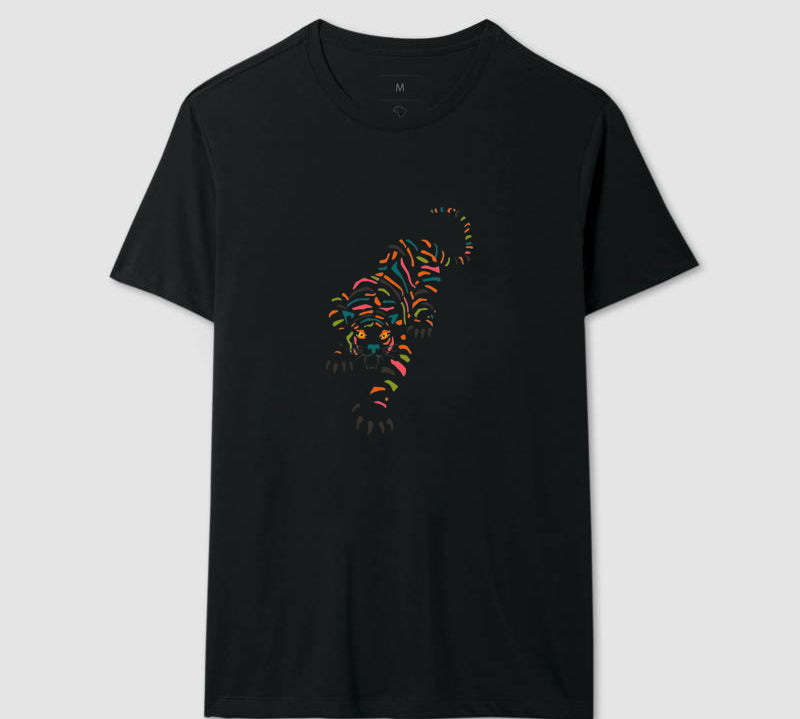 Camiseta Tigre Tropical