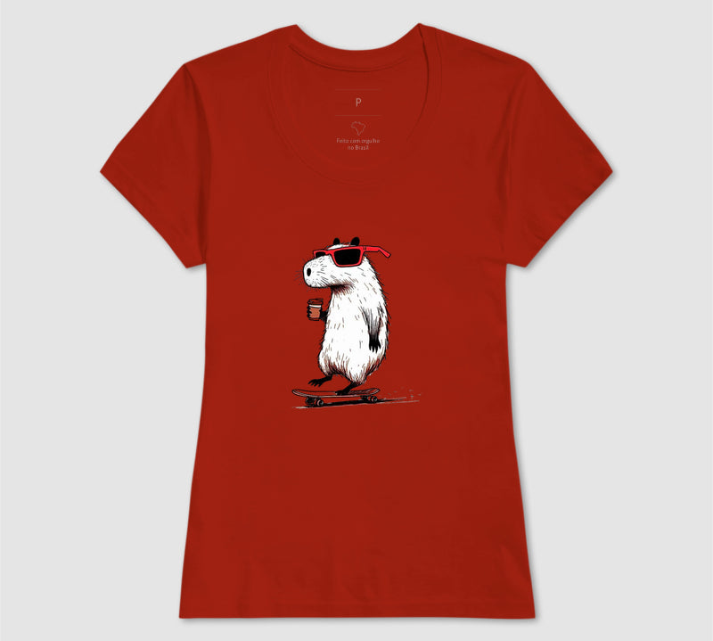 Camiseta Skate Capivara