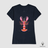 Camiseta Pink Lobster | Algodão Peruano |