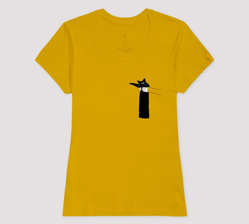 Camiseta Gatinho Pantera Negra