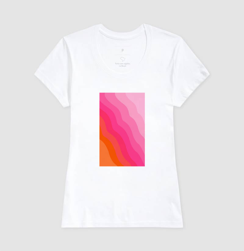 Camiseta Pink Waves