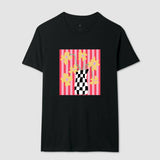 Camiseta Flores Xadrez