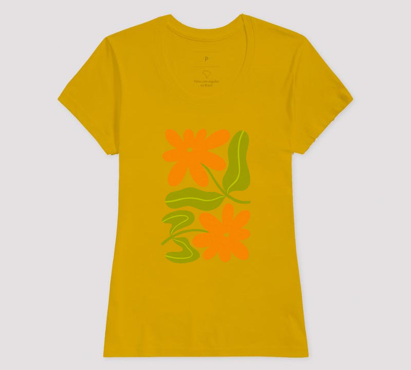 Camiseta Orange Bloom