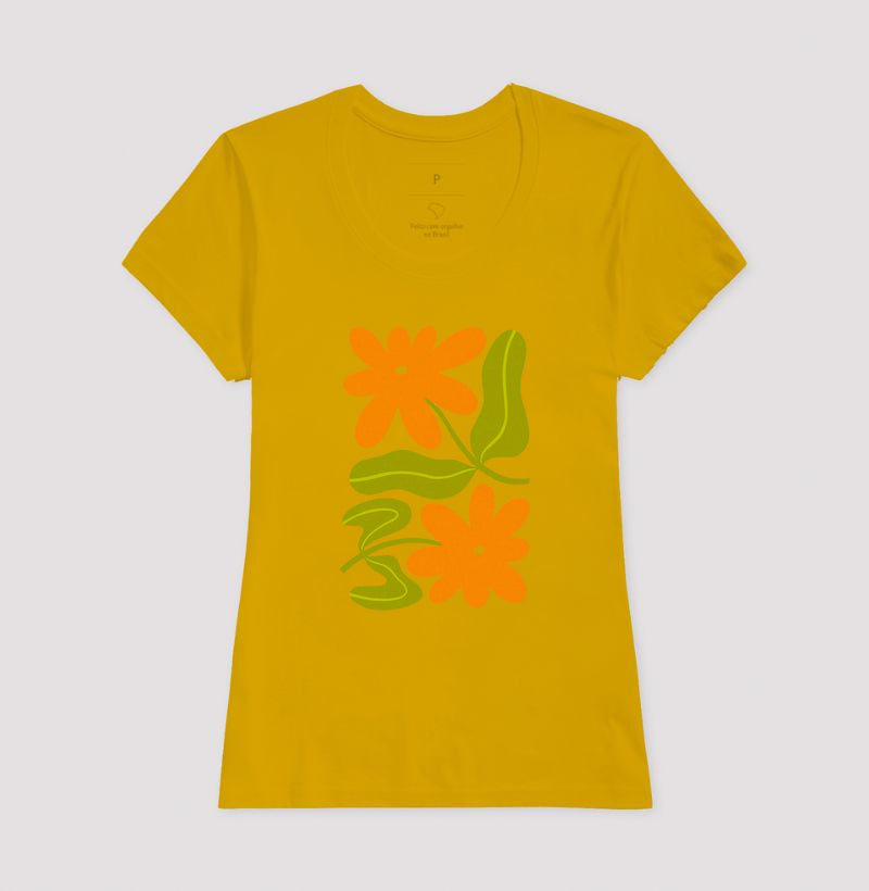 Camiseta Orange Bloom
