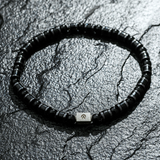 Pulseira Ágata Negra (4mm)