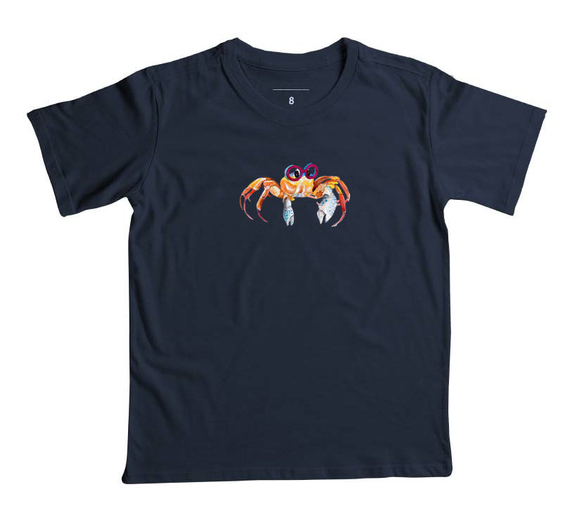 Camiseta Infantil Nerdy Crab