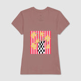 Camiseta Flores Xadrez