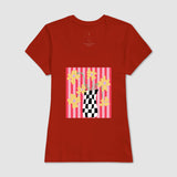 Camiseta Flores Xadrez