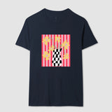 Camiseta Flores Xadrez
