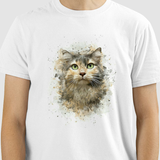 Camiseta Aquarela Gato