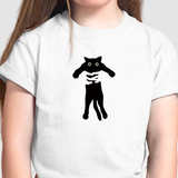 Camiseta Infantil Gato No Colo