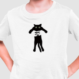 Camiseta Infantil Gato No Colo