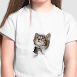 Camiseta Infantil Gato Brincando II
