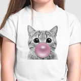 Camiseta Infantil Bubble Kitty